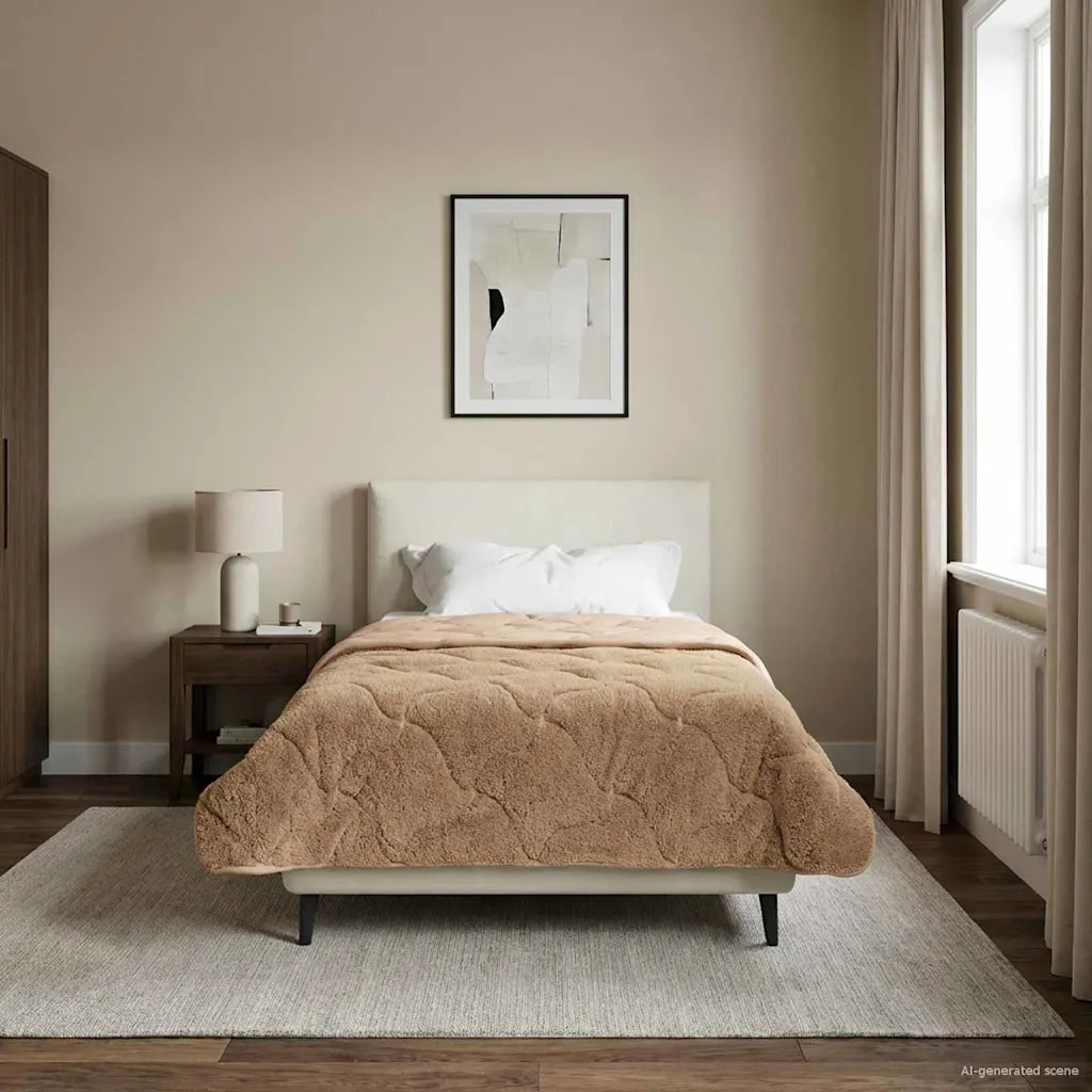 Duvet Estivo Talpa 135 x 220 cm Microfibra e Fleece Teddy
