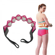 Trade Shop - Corda Massaggiante Rulli Manuale Allenamento Glutei Cellulite Cosce Peso Relax -