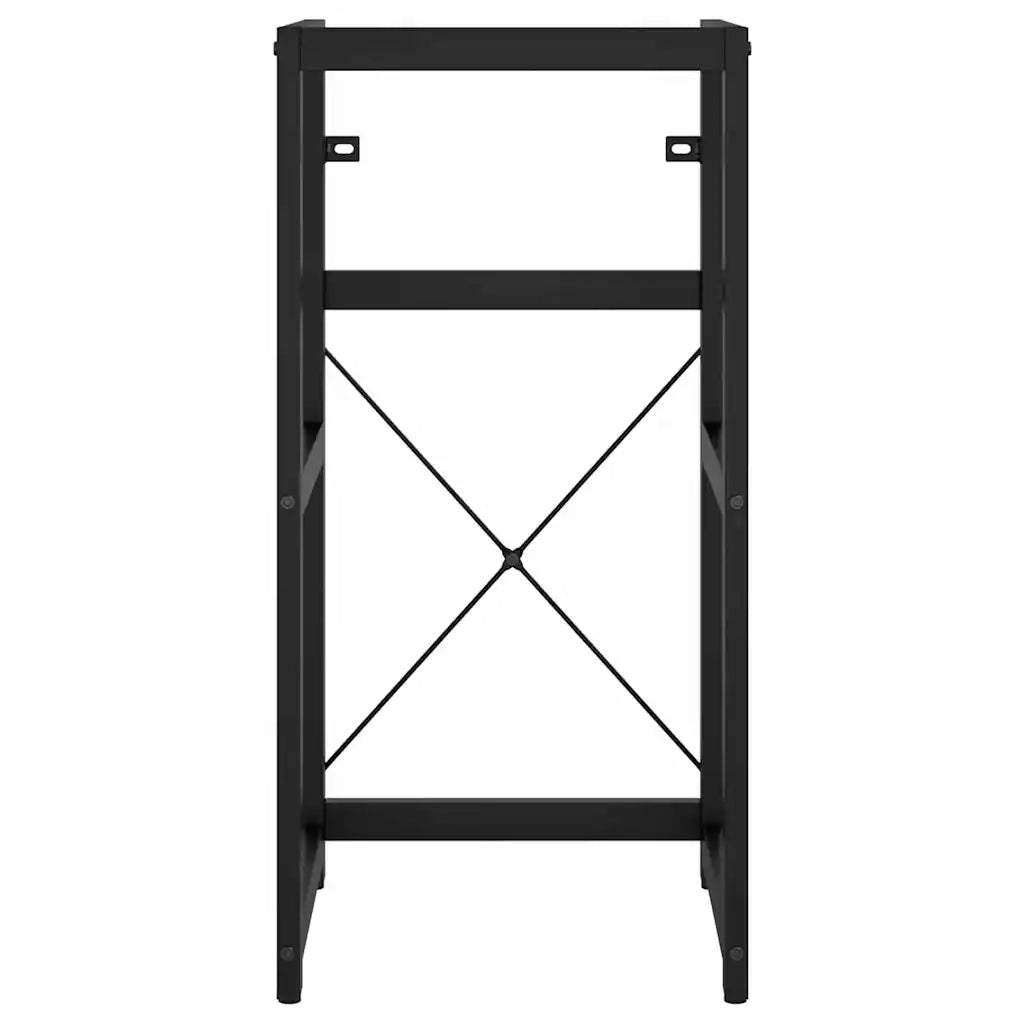 Struttura per Lavabo da Bagno Nera 40x38x83 cm in Ferro 338499