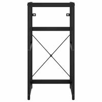 Struttura per Lavabo da Bagno Nera 40x38x83 cm in Ferro 338499