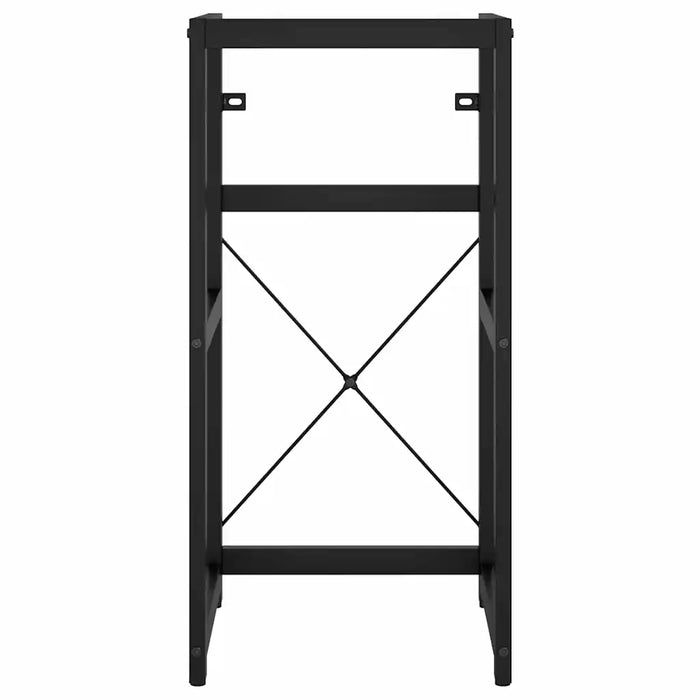 Struttura per Lavabo da Bagno Nera 40x38x83 cm in Ferro 338499