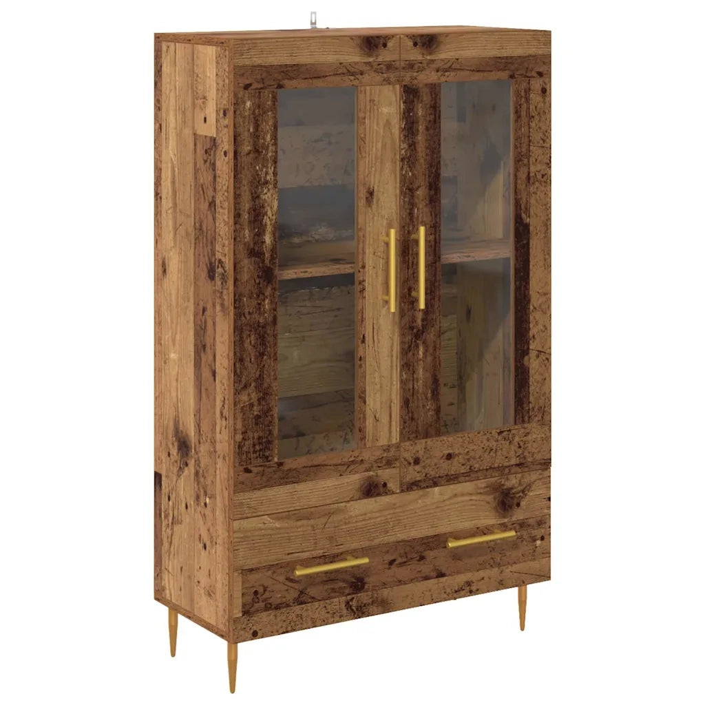 Credenza con Cassetto-Buffet-Armadio da cucina Legno vecchio 69,5 x 31 x 115 cm