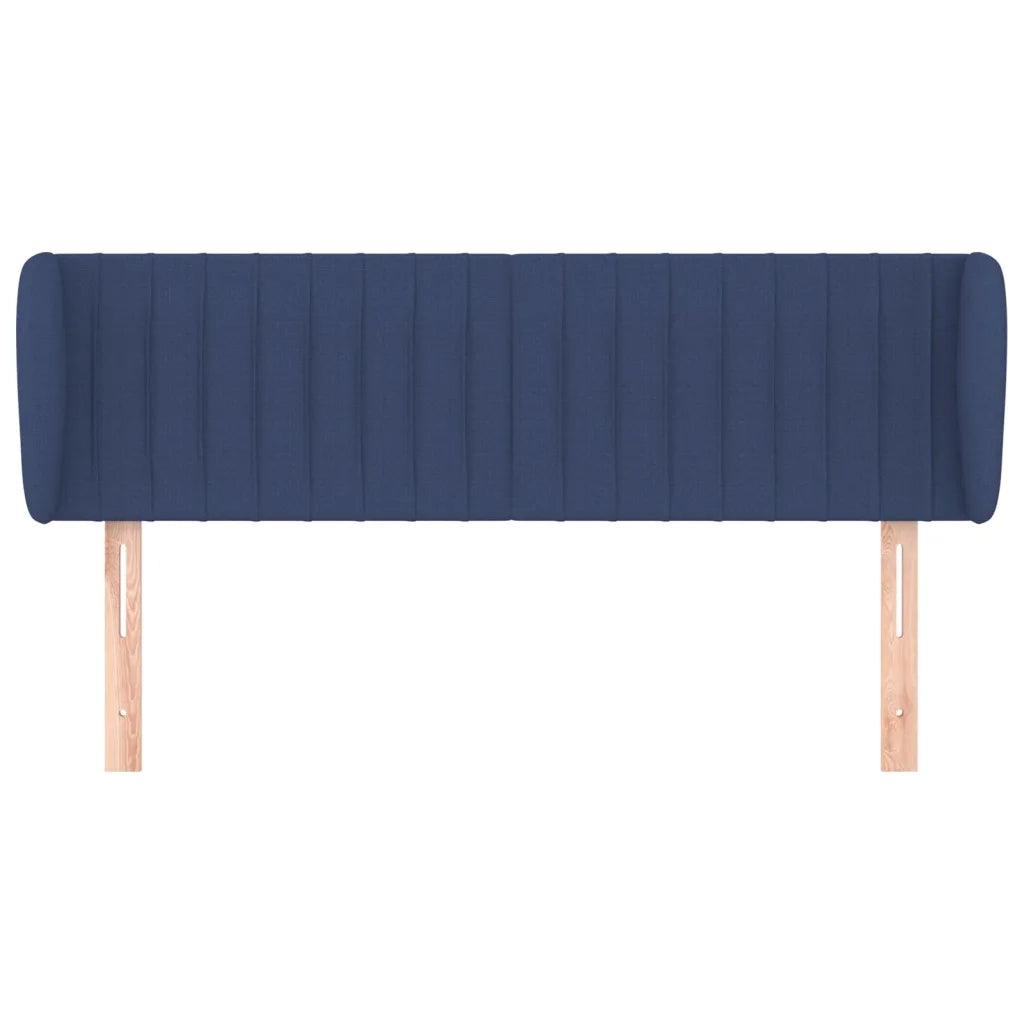Testiera ad Orecchio Blu 147x23x78/88cm in Tessuto 3117386