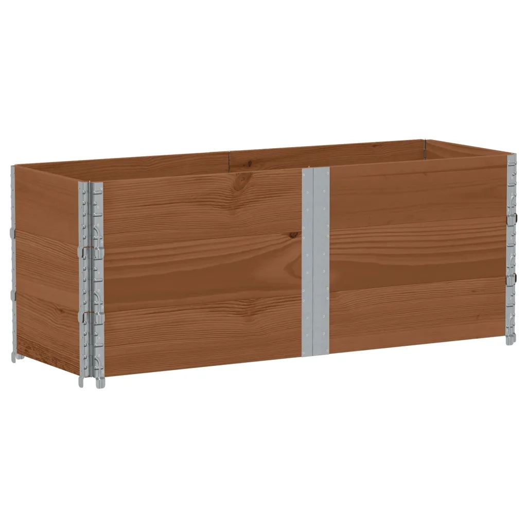 Poggiapiedi da Giardino Marrone 150x50cm Legno Massello di Pino 3295438