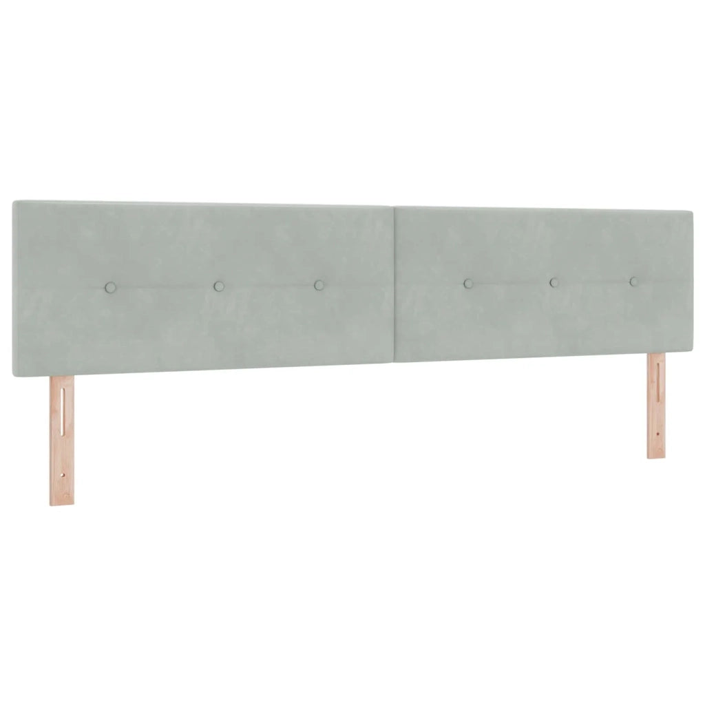 Letto con Contenitore con testiera 2 pz Grigio Chiaro 3458949