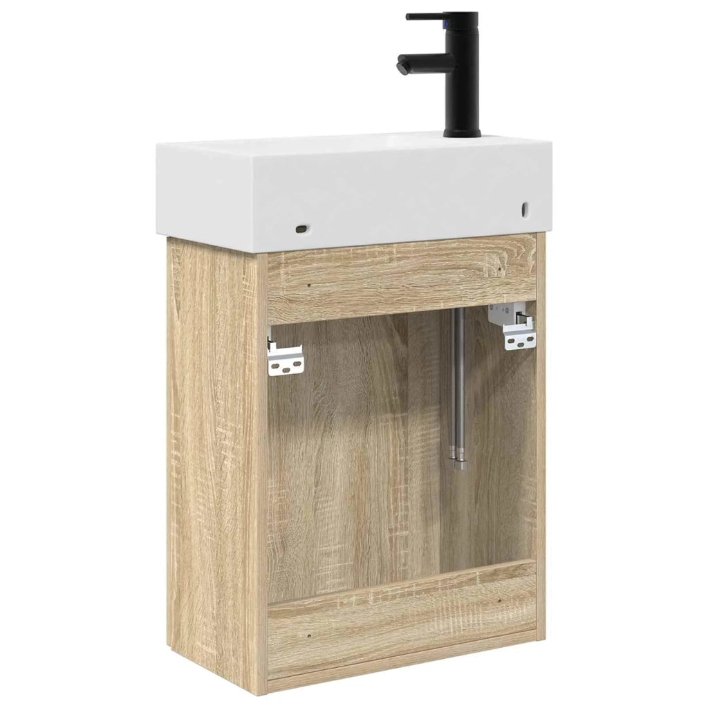 Mobile da Bagno con porta Rovere Sonoma 45,5 x 22,5 x 84 cm 889427