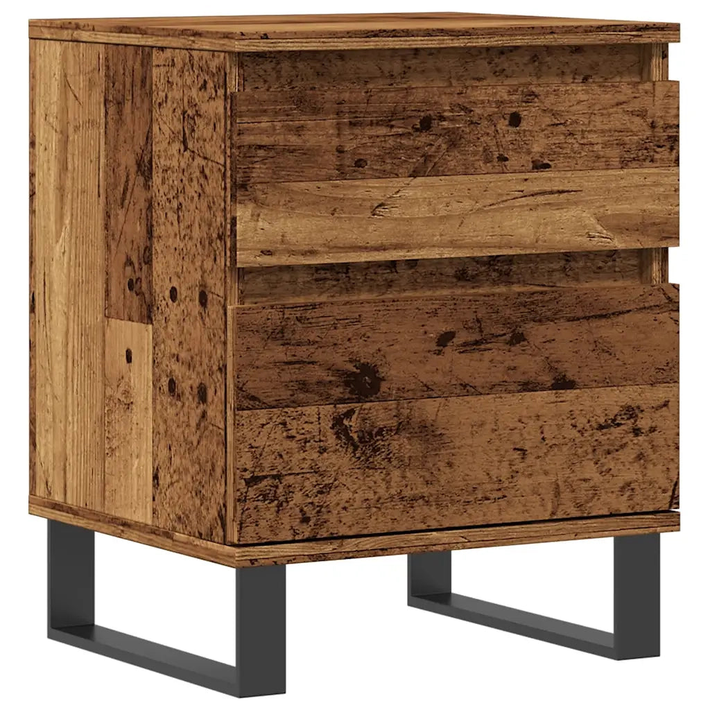 Comodino Legno Antico 40x35x50 cm in Legno Multistrato