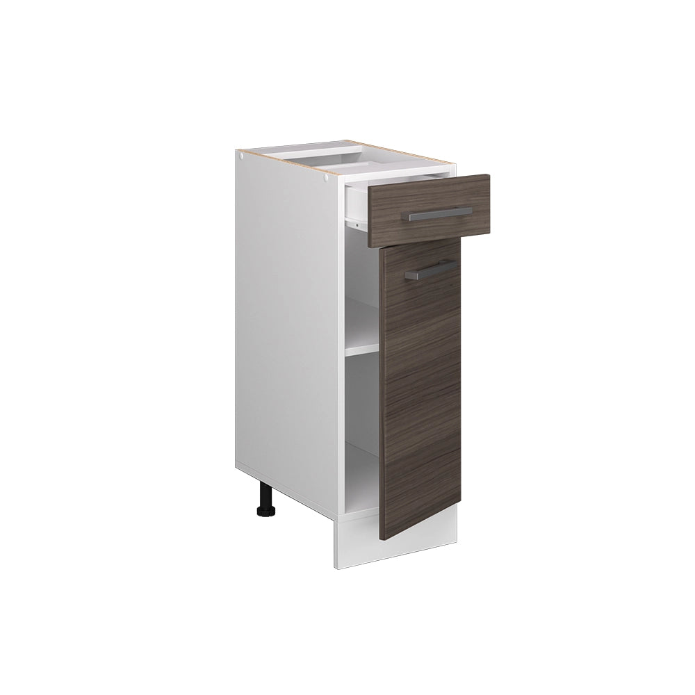 Mobiletto base per cucina R-Line Grigio nobile/Bianco 30 cm, PL Antracite Vicco