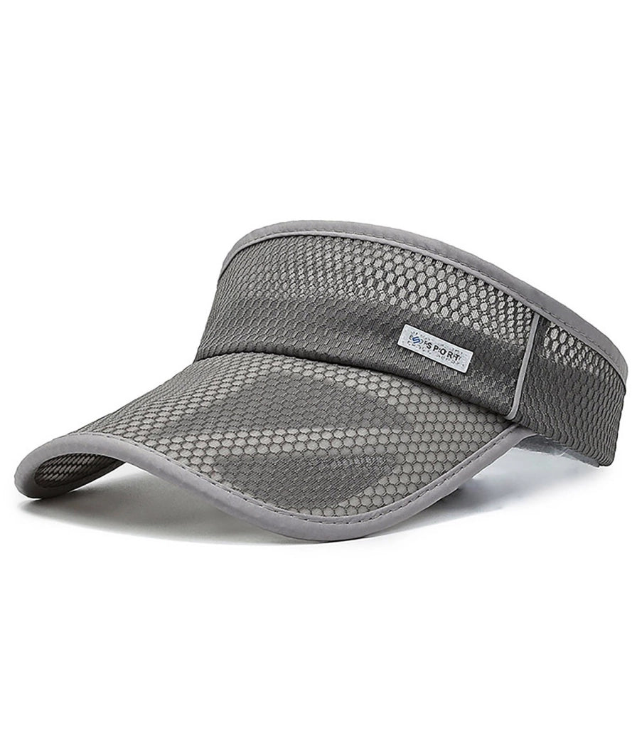 VISIERA - SPORT MODERN | Protezione Solare Unisex | Visiera Larga Rinforzata | Rete Ventilata | Regolazione Elastica, Chiusura