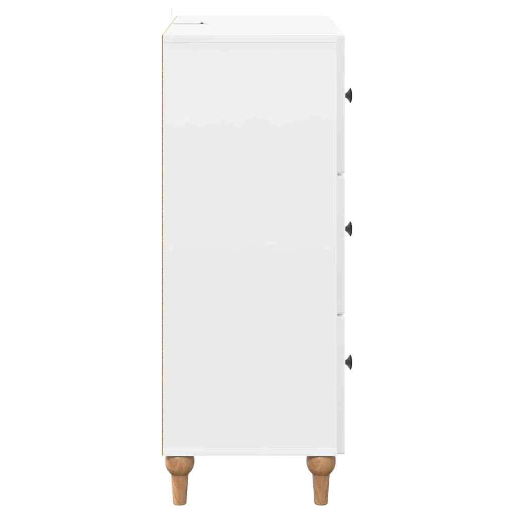 Mobile con Cassetti Bianco Lucido 66 x 34,5 x 90 cm 894149