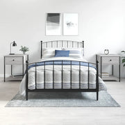 Comodini 2 pz-Set di 2 Tavolino da notte Grigio Sonoma 44x45x58 cm in Legno Multistrato