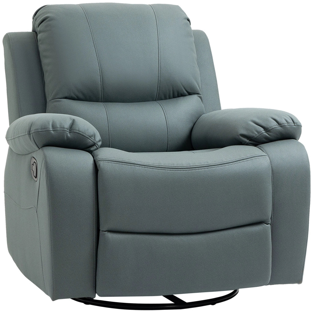 Poltrona relax girevole reclinabile ¨C zephmum ¨C verde 93x100x98
