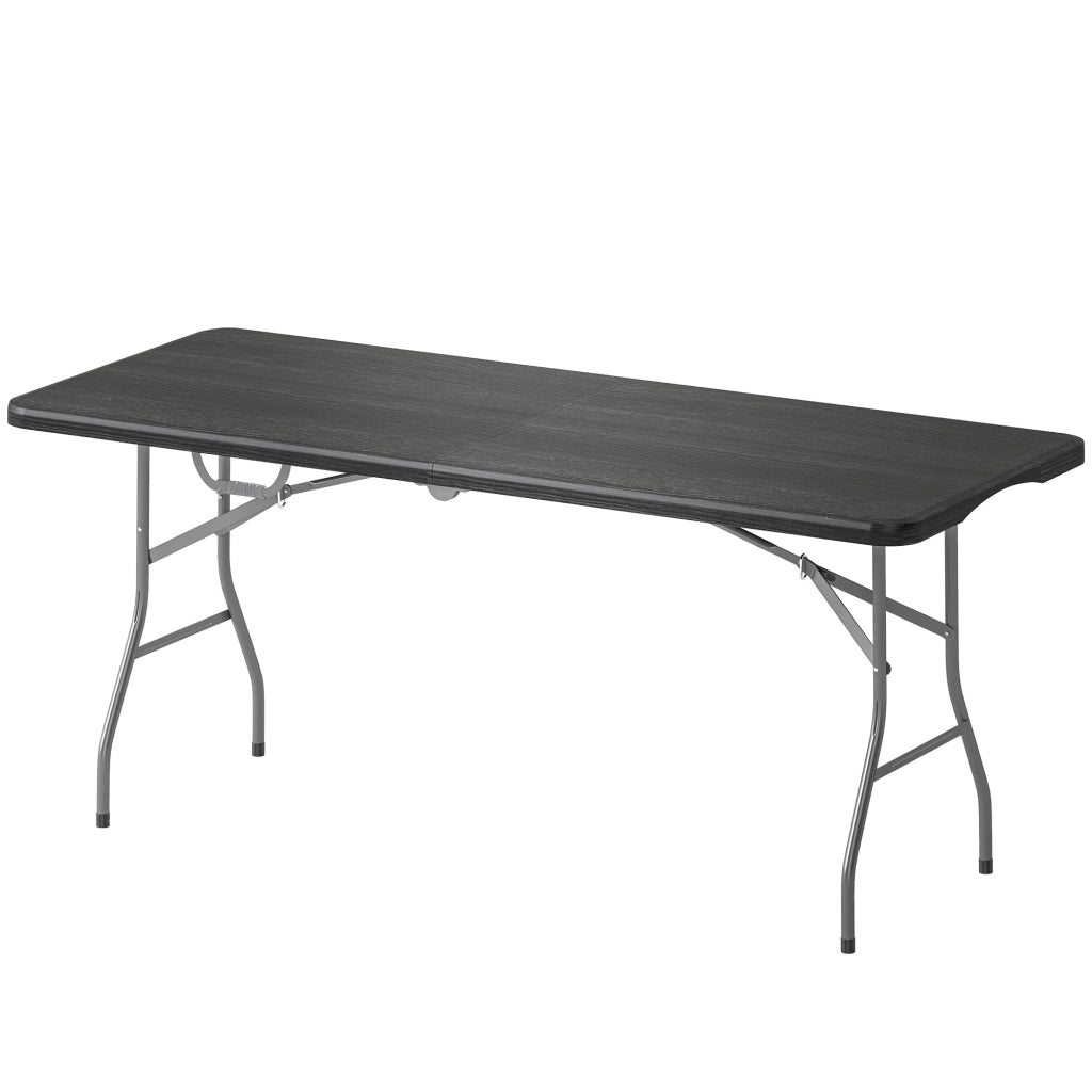 Tavolo pieghevole da esterno ¨C Zephmum ¨C Nero 180x74 cm