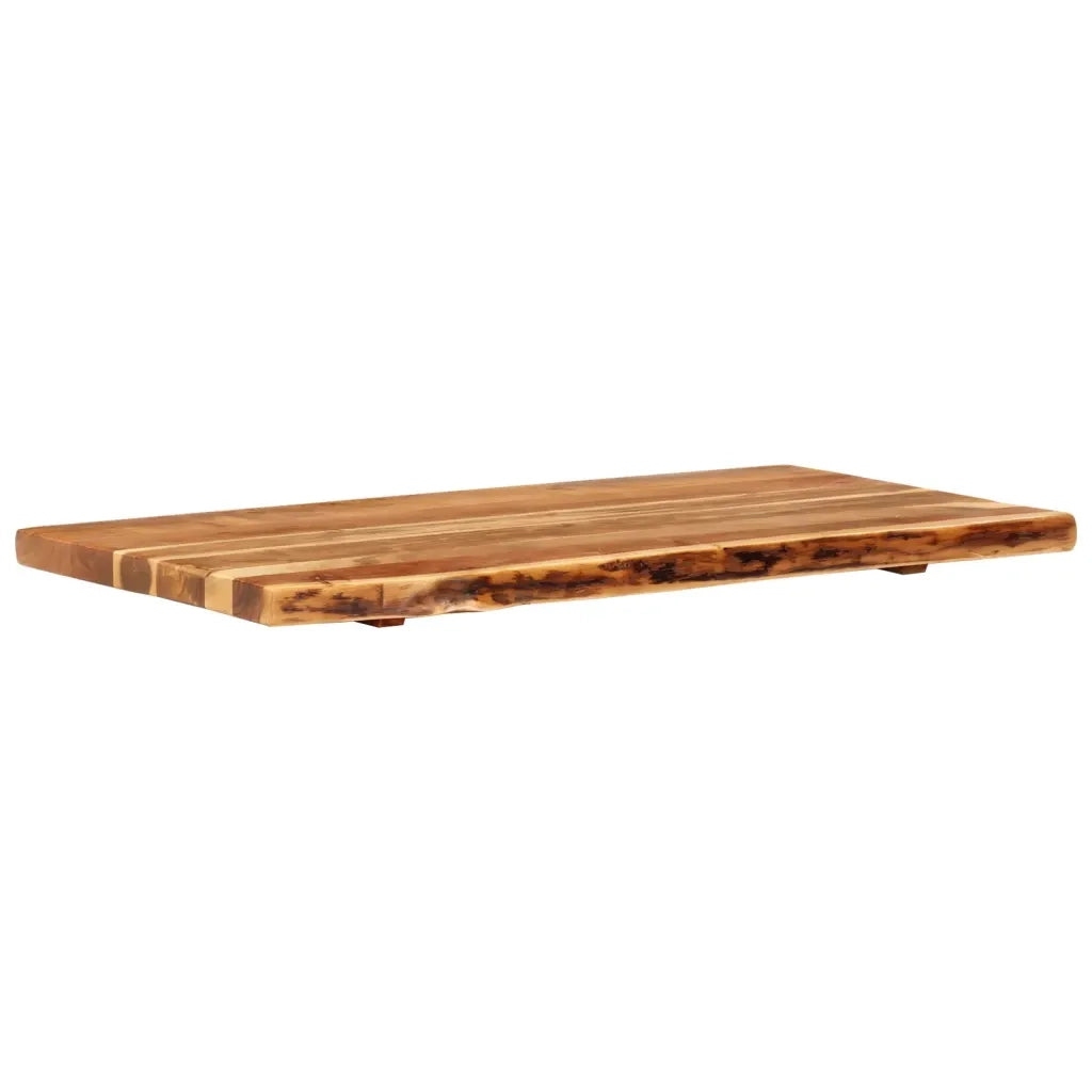 Piano per VanitÃ  Bagno in Massello di Acacia 100x52x3,8 cm