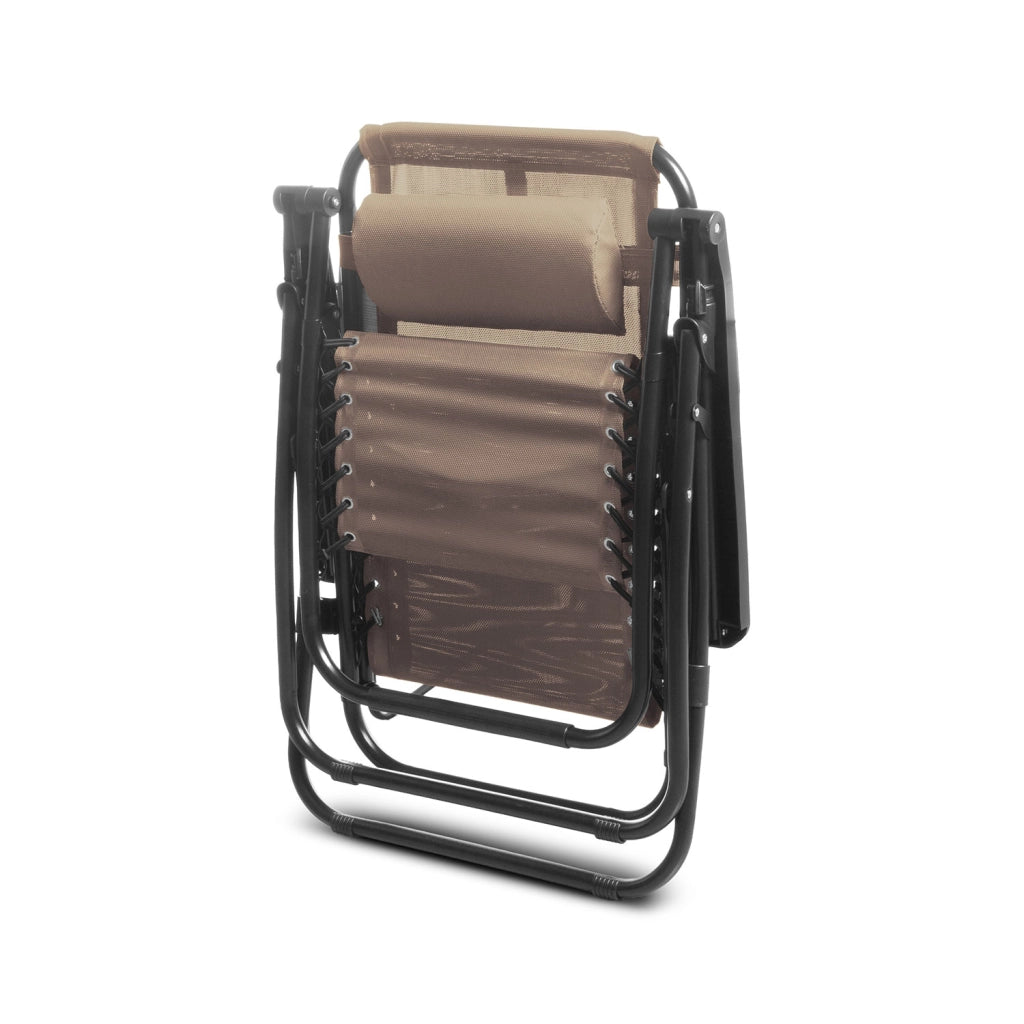 Sedia Sdraio da Giardino Gran Relax 88x65x110 cm in Textilene Beige