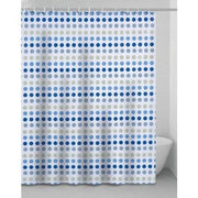 TENDA DOCCIA PALLINE  IN VINILE + ANELLI CM 240X200