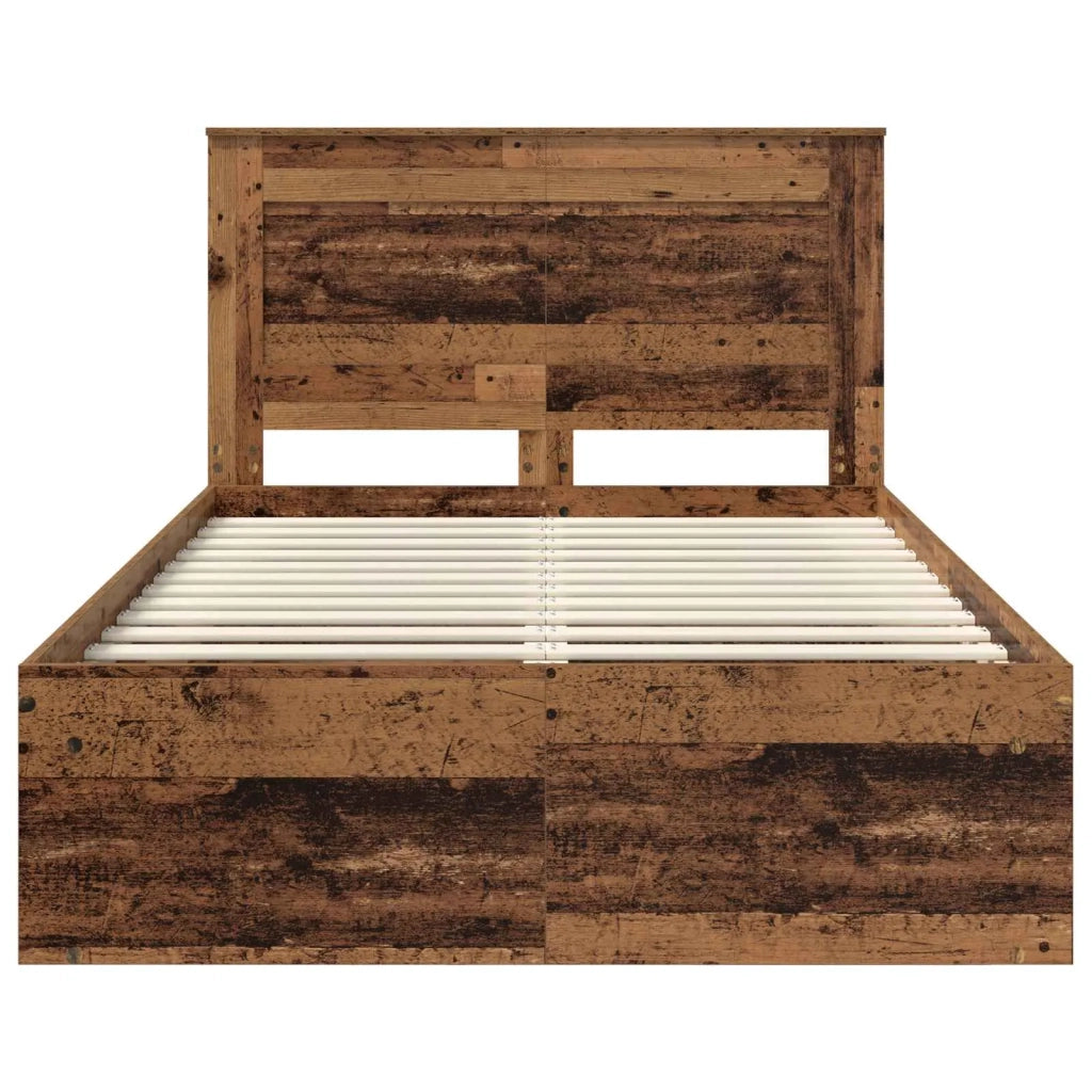 Struttura del letto Legno vecchio 120 x 190 cm Pino massello 3410110
