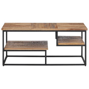 Tavolino da Salotto 90x50x39cm Massello Teak di Recupero 358517
