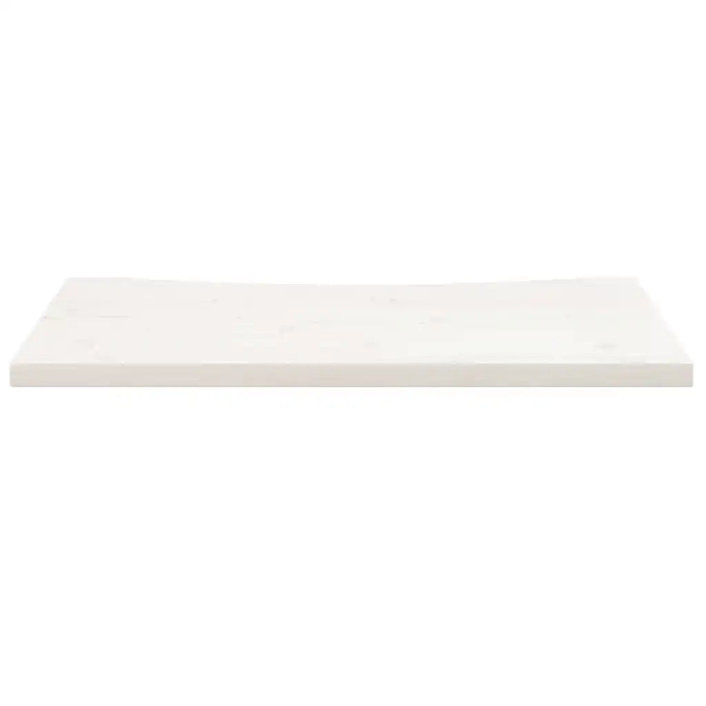 Piano Scrivania Bianco 80x40x2,5 cm in Legno Massello di Pino 824426