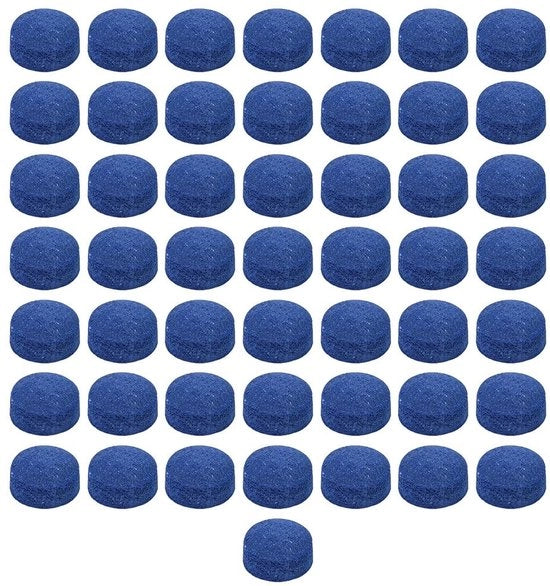 Punti per piscina in plastica da 50 pezzi - contenitore di archiviazione in plastica - costruzione in pelle - progetto a forma di vetro - controllo ottimale - punti per piscina con 10 mm di diametro