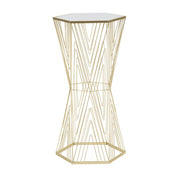 Tavolino VKH600, Oro, Metallo, 40x35x80 cm