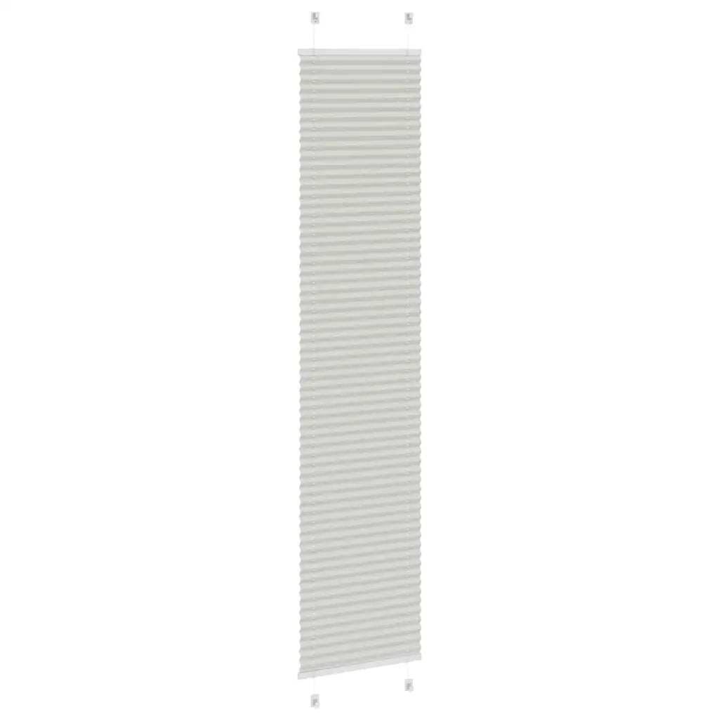 Tenda Plissettata Grigio Chiaro 40x200 cm Larghezza Tessuto
