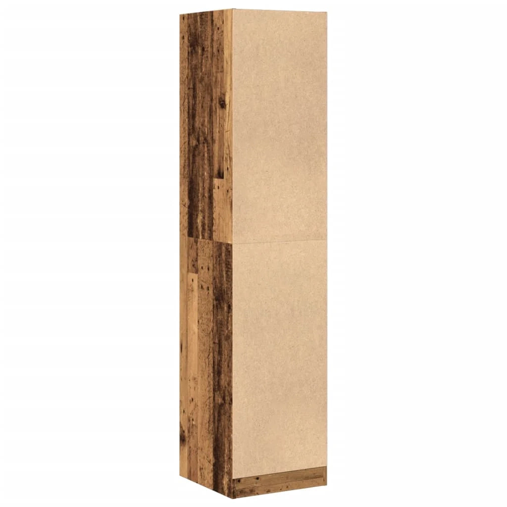 Mobiletto da farmacia vintage mobile contenitore 40 x 41 x 174 cm stile classico uso ufficio legno ingegnerizzato legno invecchiato 02_0055674