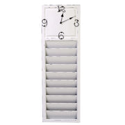 Orologio muro in legno old time con portalettere cm 30x6xh100