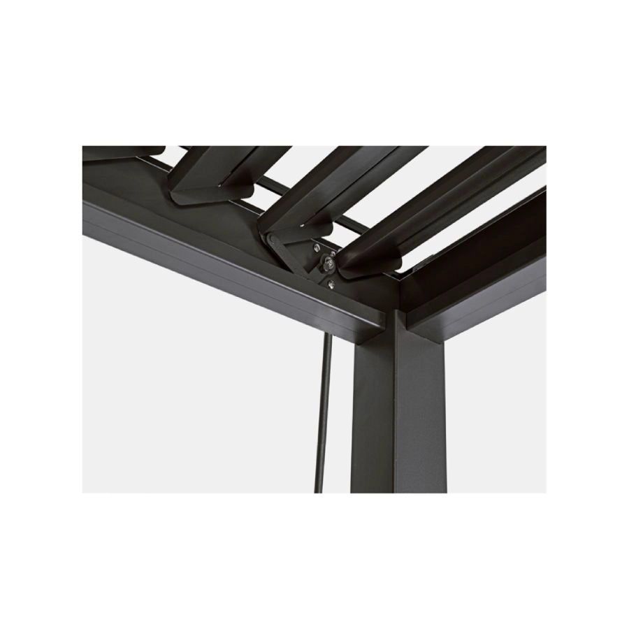 PERGOLA IN ALLUMINIO VERNICIATO A POLVERE(POLIESTERE) ANTRACITE 3.6X6.0X2.50H CM