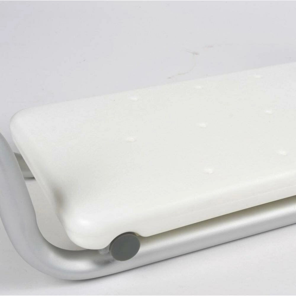 Sedia Sgabello Vasca Bagno Sediolina per Anziani Acciaio e Plastica Antiscivolo