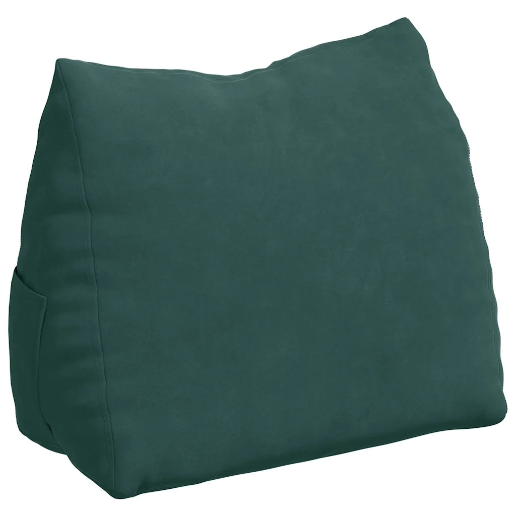 Cuscino per Schiena | Cuscino dorsale Verde Scuro 45 x 20 x 35 cm