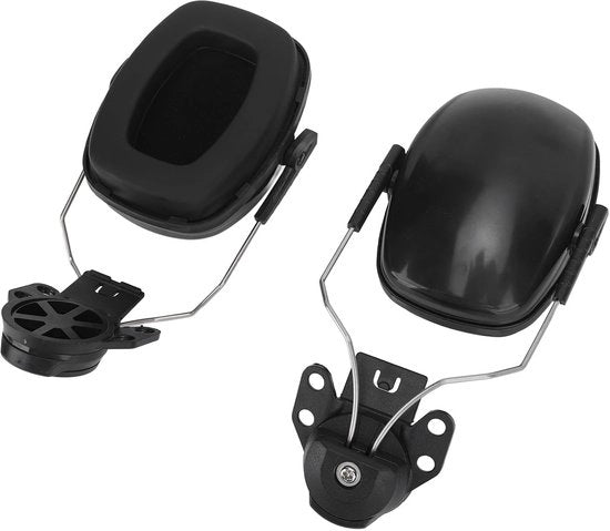 Orechiere Assorbenti 27 dB - Orechiere Beveicolabili - Progettate per Ergonomia - Protezione Uditiva - Idonee per Costruzione e Industria - Materiale ABS/Spugna