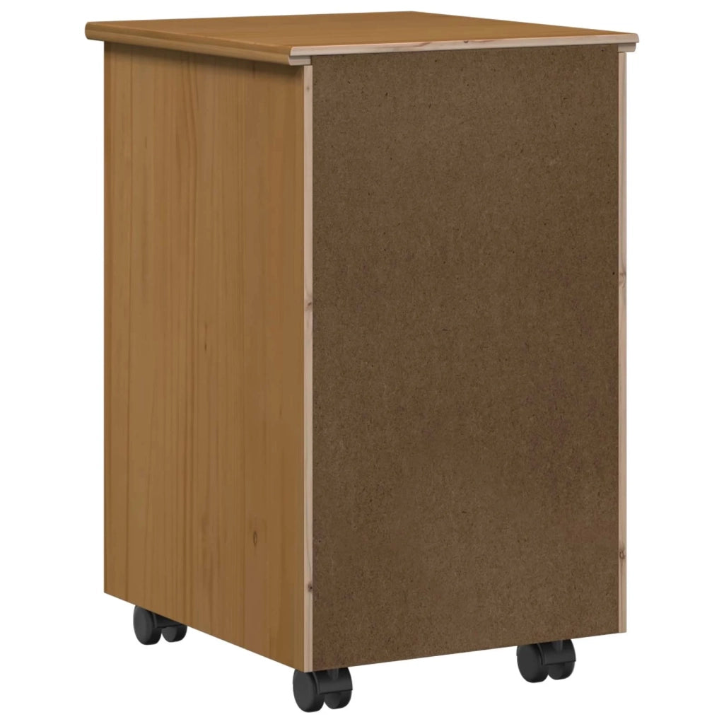 Mobile con Ruote MOSS Marrone Miele 34 x 39 x 56 cm 42028340
