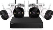 IMOU Kit Videosorveglianza WiFi 4 Telecamere Bullet 2MP Full Color Sirena Audio NVR HDD 1TB