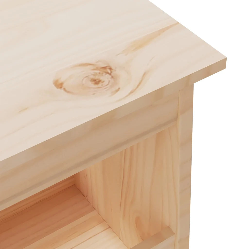Panca da ingresso 160x28x45 cm in legno massello di pino 837379