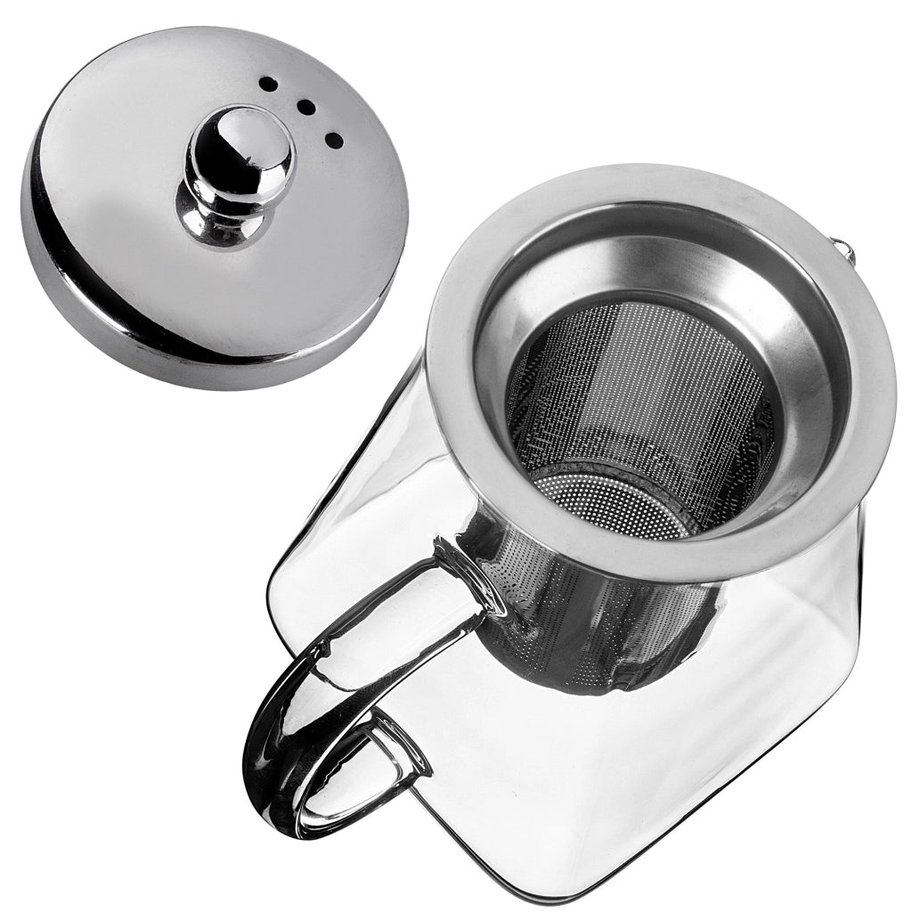 Teiera in vetro resistente al calore KADAX da 650 ml con infusore per tisane