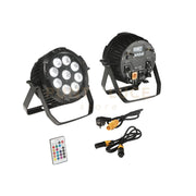 PROIETTORE LED SHOW RICARICABILE 162W RGBW+UV Wi-Fi IP65 28X11,5XX29CM