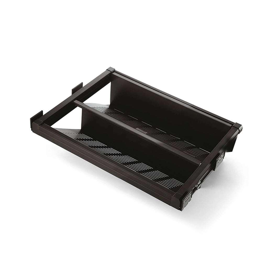 Porta Scarpe Estraibile per Armadio 60 cm in Acciaio Emuca Moka