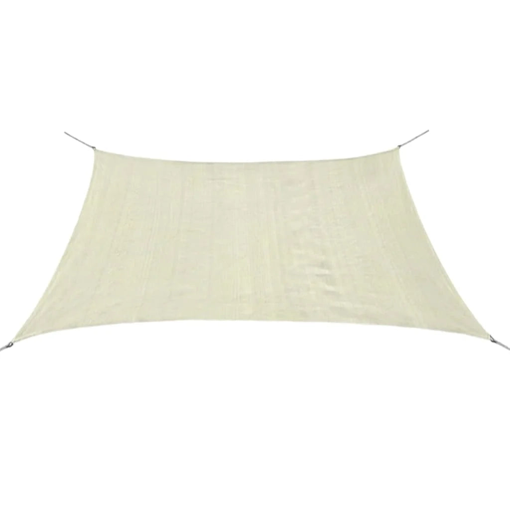 Vela ombreggiante/ombrellone quadrato 2 x 2 m in HDPE color crema 02_0009452