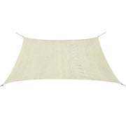 Vela ombreggiante/ombrellone quadrato 2 x 2 m in HDPE color crema 02_0009452