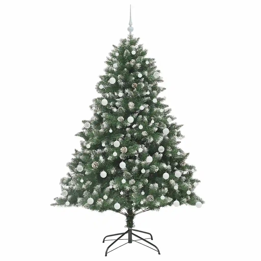 Albero di Natale | Decorazioni natalizie artificiale con 300 LED Verde 180 cm