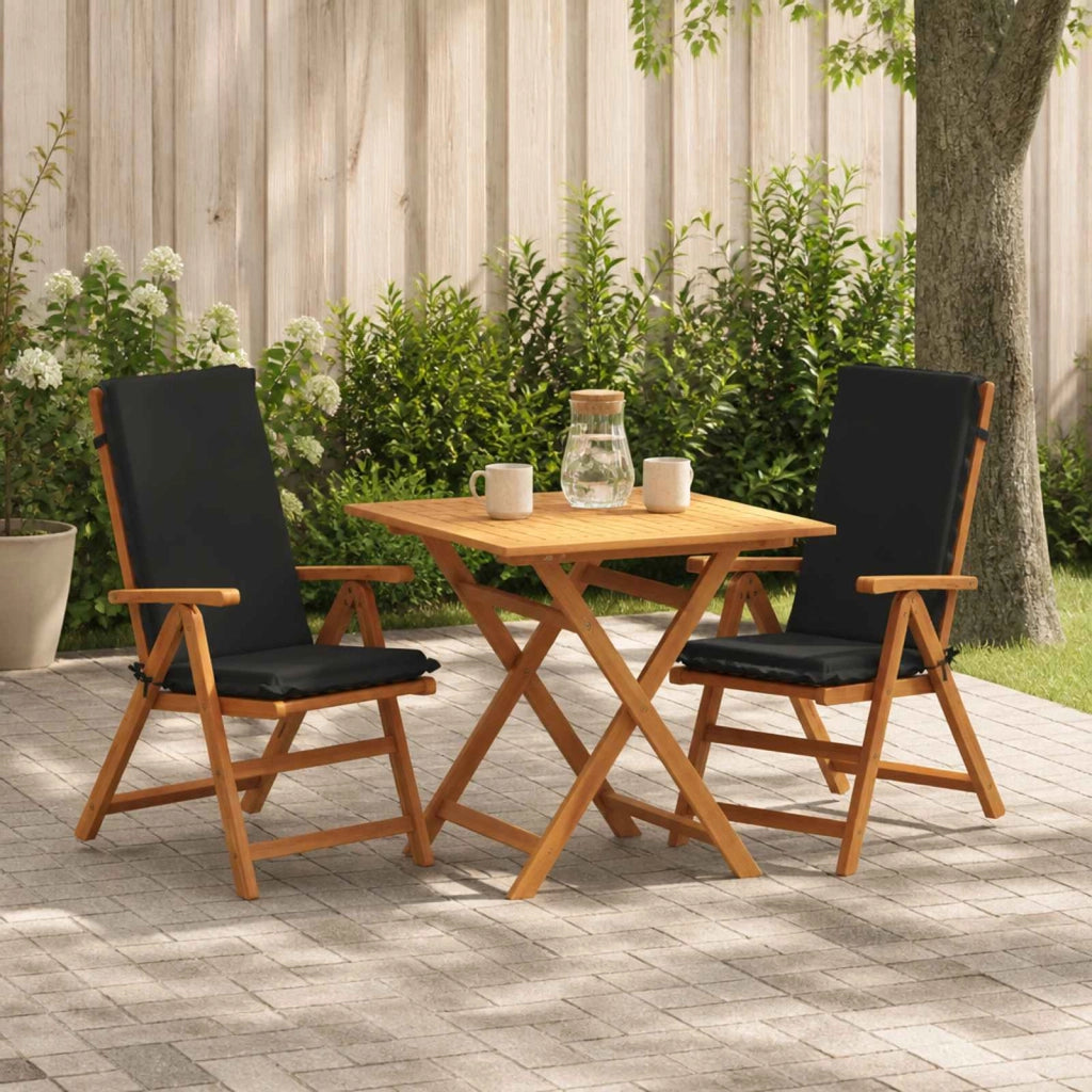 Cuscini Bhair Alto Schienale in 2 Pezzi GEMERT 2 pcs Nero 945906