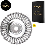 Borsetto per erbacce - Borsetto multifunzionale in acciaio - Accessori professionale - Garanzia di soddisfazione del 100% - 30 setole - 200*25,4 MM