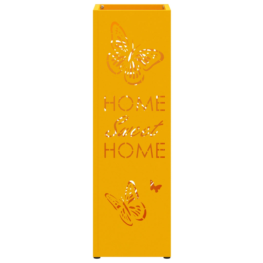 Portaombrelli Giallo Senape Metallo Standard Intarsi Decorativi
