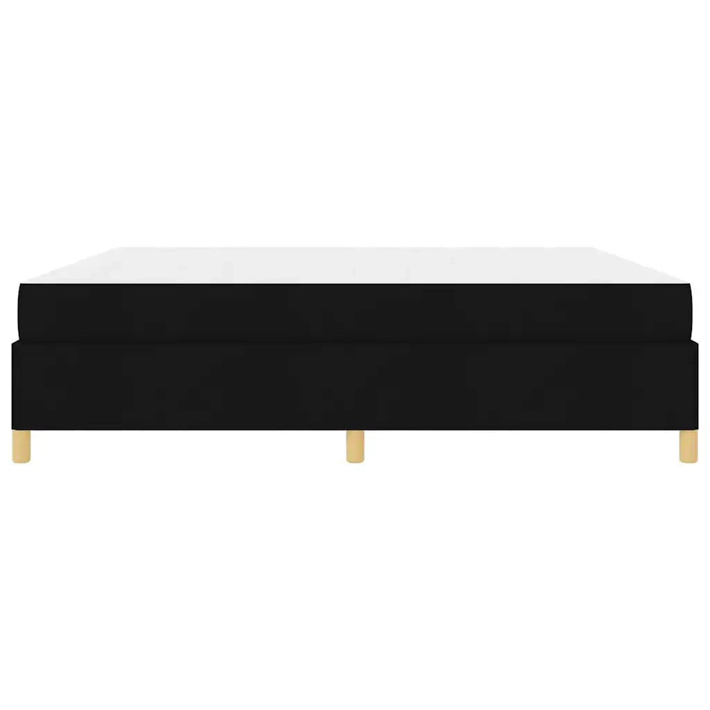vidaXL Letto a molle Nero e Bianco e Nero 200 x 200 cm Tessuto