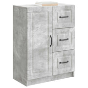 Credenza | Madia | Buffet da pranzo | Armadio da pranzo Grigio Cemento 66 x 34,5 x 87 cm Legno ingegnerizzato