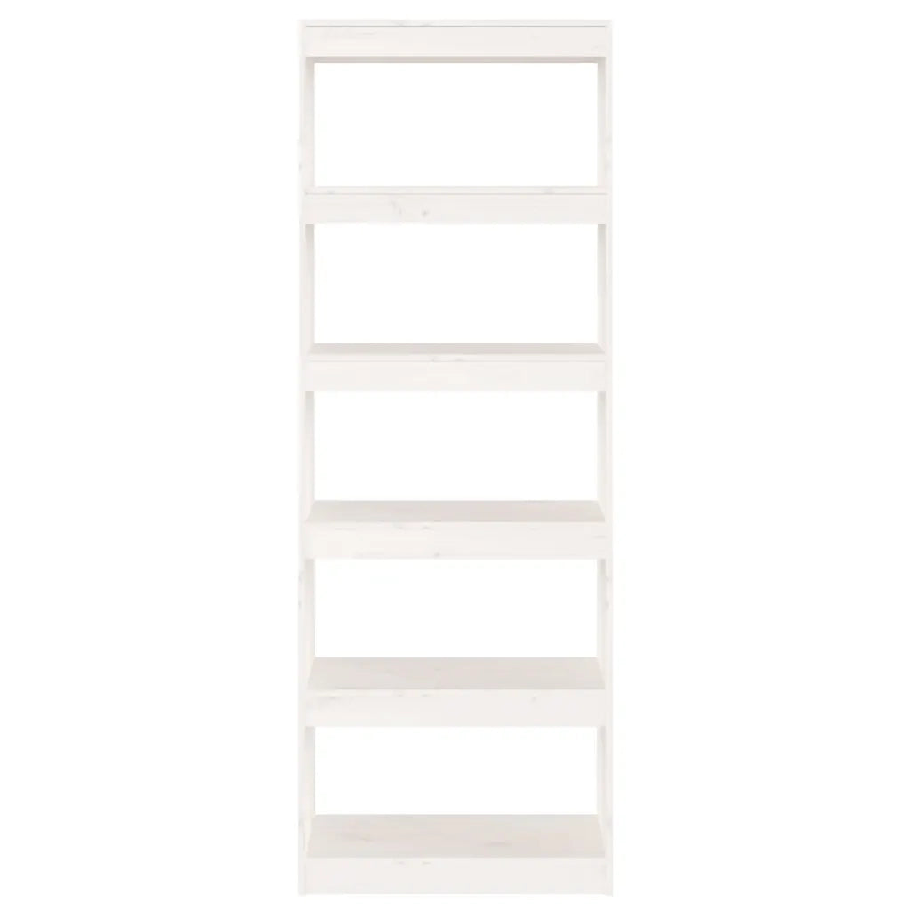 Libreria/Divisorio Bianco 60x30x167,5 cm in Massello di Pino 808174