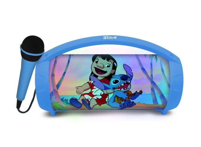 Altoparlante Bluetooth wireless portatile illuminato con microfono Stitch