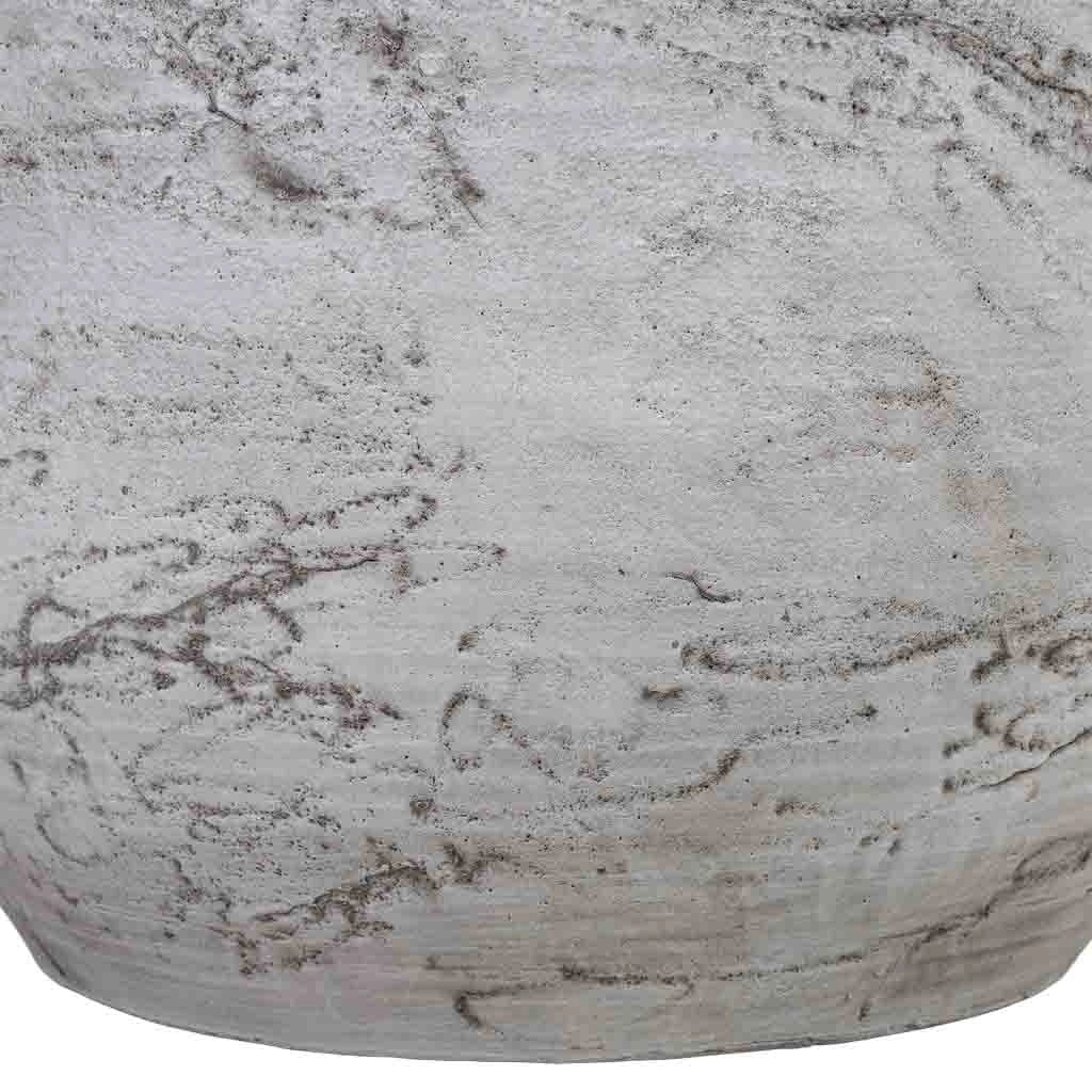 Fioriera in fibra di vetro bianca 51x51x48 cm