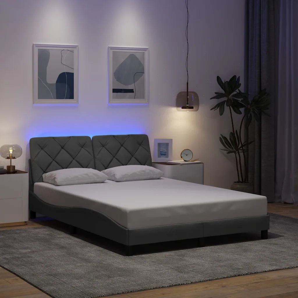 Giroletto con LED senza Materasso 140x200 cm Tessuto 3310671